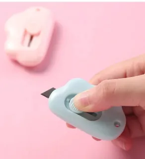 Cute Cloud Color Mini Portable Paper Cutter Blade (2 pc)